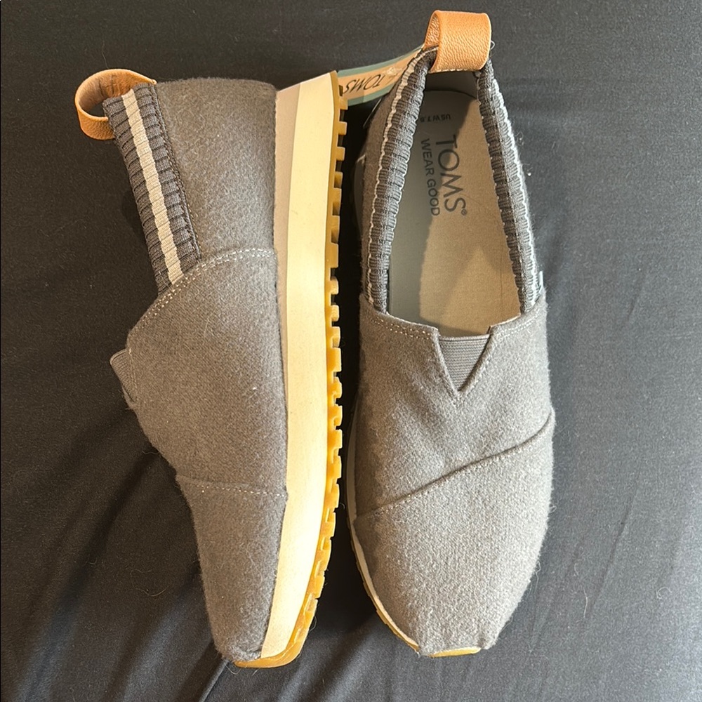 Toms Gray Slip-On Sneakers